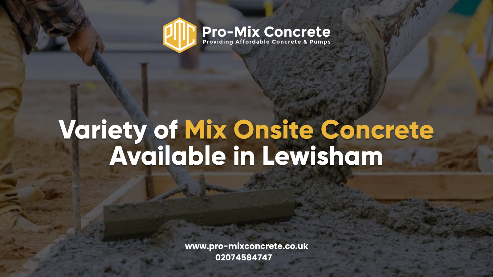 Mix On Site Concrete in Lewisham