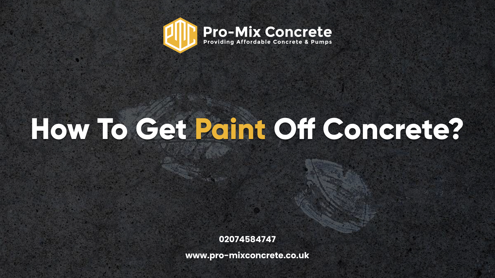 How To Get Paint Off Concrete?