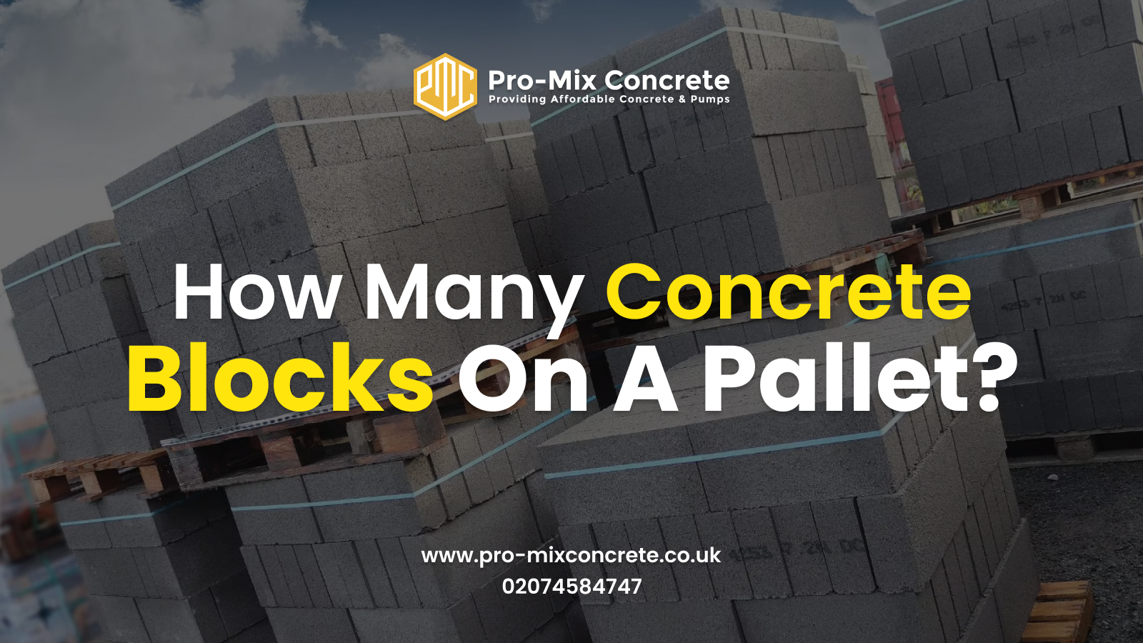Concrete Blocks on a Pallet