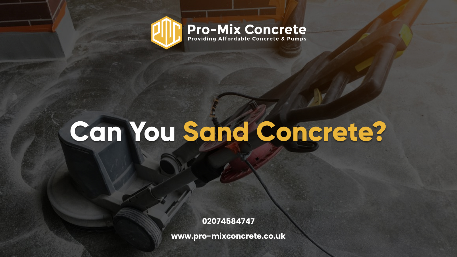 Can You Sand Concrete? Pro-Mix Concrete