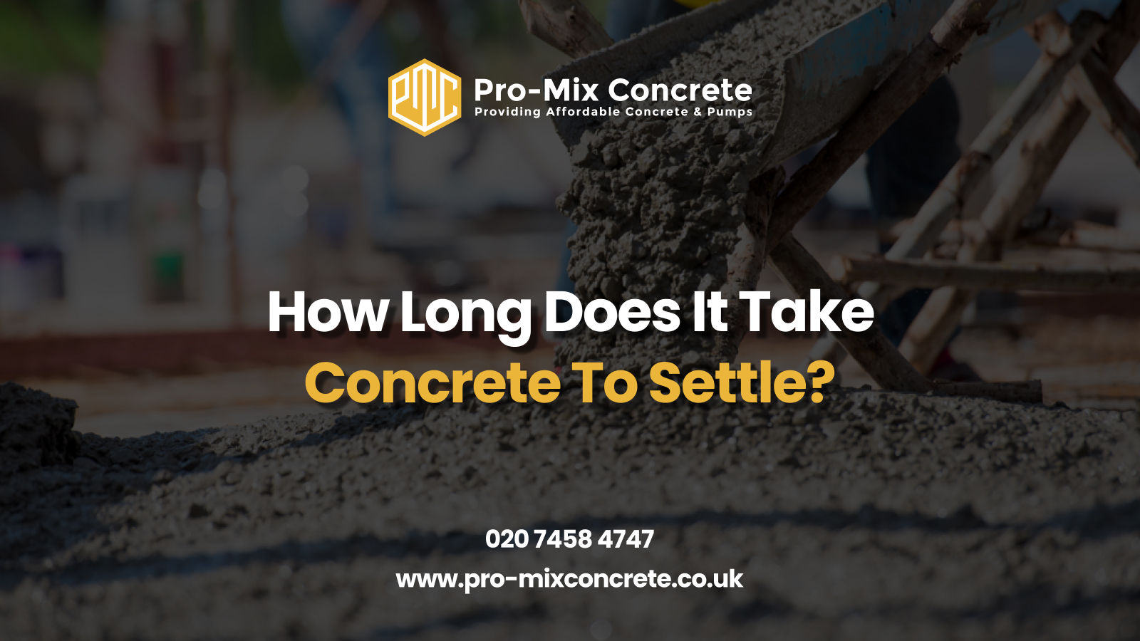 How Long Does It Take Concrete To Settle