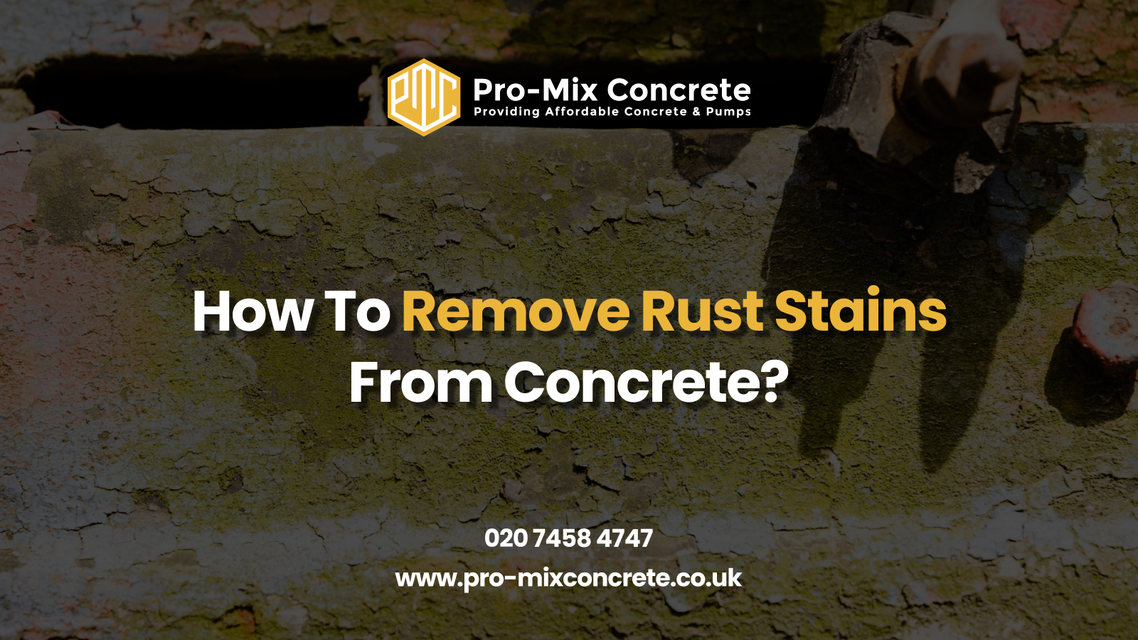 How To Remove Rust Stains From Concrete