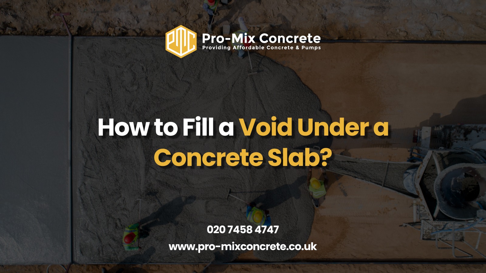 How to Fill a Void Under a Concrete Slab